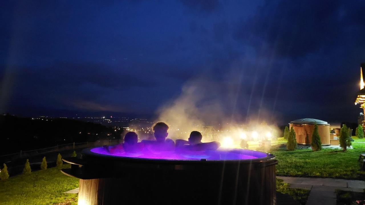 Domki Gorce Klikuszowa Sauna Jacuzzi Kültér fotó