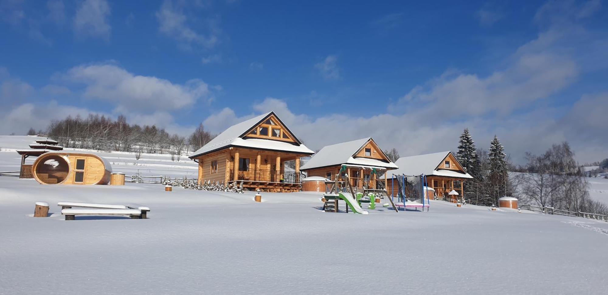 Domki Gorce Klikuszowa Sauna Jacuzzi Kültér fotó