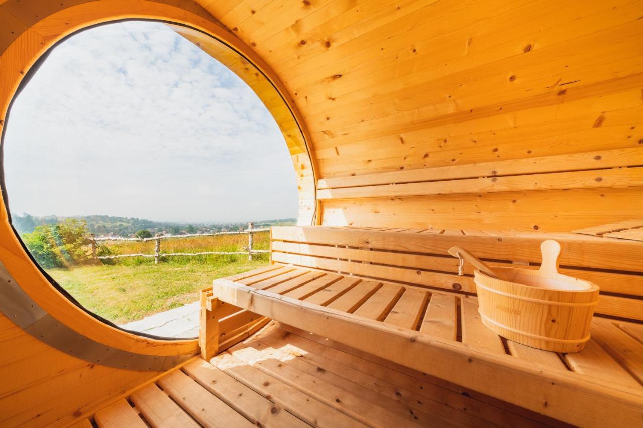 Domki Gorce Klikuszowa Sauna Jacuzzi Kültér fotó