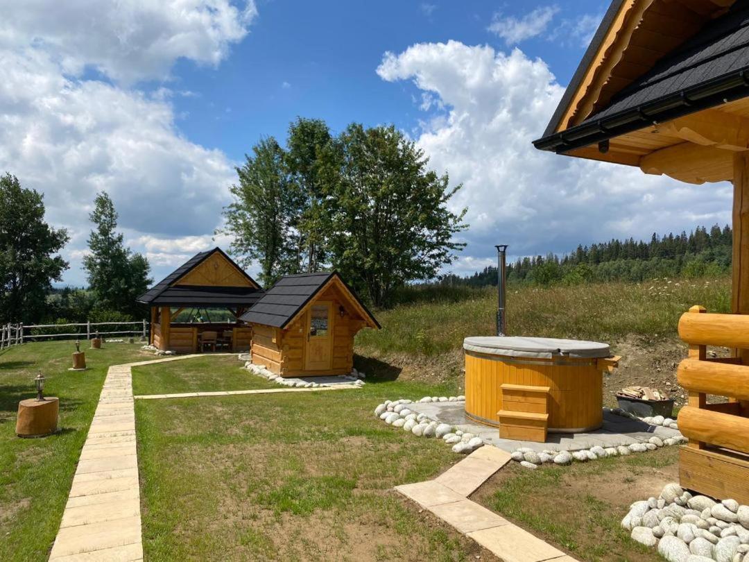 Domki Gorce Klikuszowa Sauna Jacuzzi Kültér fotó